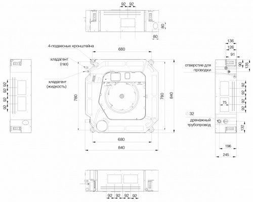 Кассетный кондиционер взрывозащищенный EXCON CR-01-1424 фото 4 Кассетный кондиционер взрывозащищенный EXCON CR-01-1424 фото 4